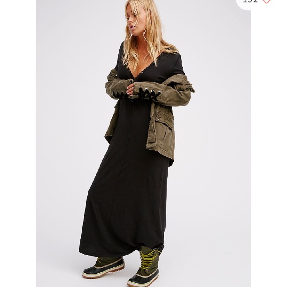 Free People El Topo Miles of Henley Maxi Dress M